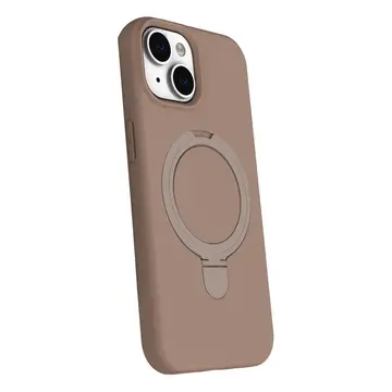 İphone 15 Plus Regal Magsafe Standlı Kapak - Çöl Titanyum