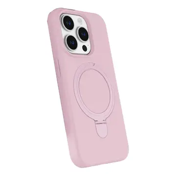 İphone 15 Pro Max Regal Magsafe Standlı Kapak - Açık Pembe