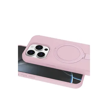İphone 15 Pro Max Regal Magsafe Standlı Kapak - Açık Pembe