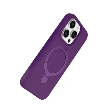 İphone 15 Pro Max Regal Magsafe Standlı Kapak - Derin Mor