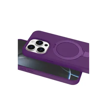 İphone 15 Pro Max Regal Magsafe Standlı Kapak - Derin Mor