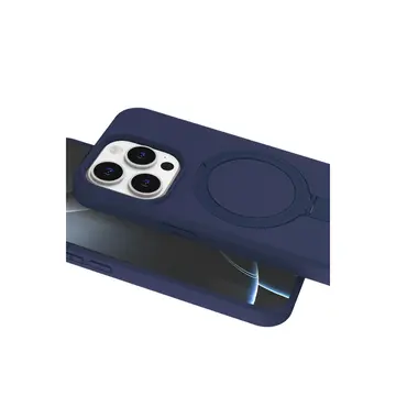 İphone 15 Pro Max Regal Magsafe Standlı Kapak - Lacivert