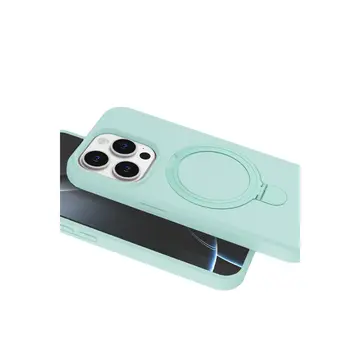İphone 15 Pro Max Regal Magsafe Standlı Kapak - Su Yeşili