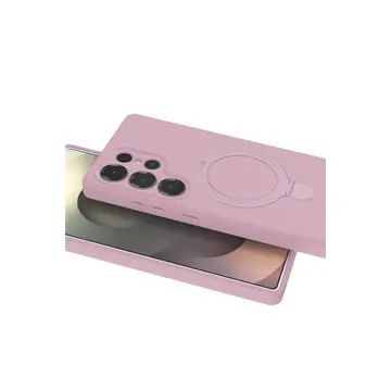 Samsung Galaxy S23 Ultra Regal Magsafe Standlı Kapak - Açık Pembe
