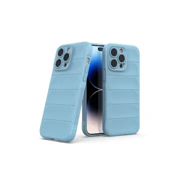 İphone 15 Pro Max Kılıf Optimum Silikon - Sky Blue