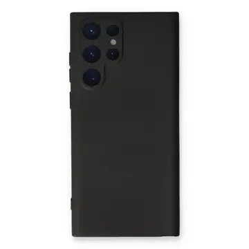 Samsung Galaxy S24 Ultra Kılıf Nano İçi Kadife Silikon - Siyah