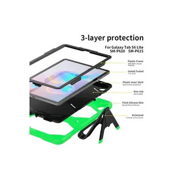 Newface Samsung Galaxy T500 Tab A7 10.4 Kılıf Griffin Tablet Kapak - Yeşil