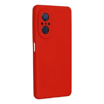 Newface Huawei Nova 9 Se Kılıf Nano İçi Kadife Silikon - Kırmızı