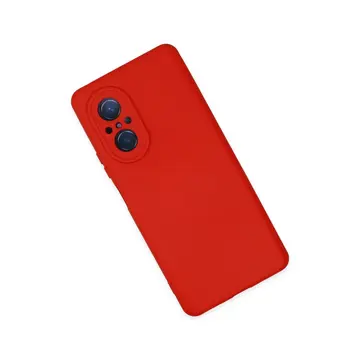 Newface Huawei Nova 9 Se Kılıf Nano İçi Kadife Silikon - Kırmızı