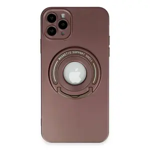 Newface Apple İphone 12 Pro Kılıf Lukka Magneticsafe Kapak - Kahverengi
