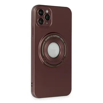 Newface Apple İphone 12 Pro Kılıf Lukka Magneticsafe Kapak - Kahverengi