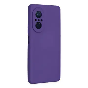 Newface Huawei Nova 9 Se Kılıf Nano İçi Kadife Silikon - Mor