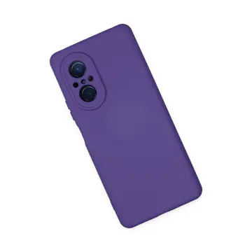 Newface Huawei Nova 9 Se Kılıf Nano İçi Kadife Silikon - Mor