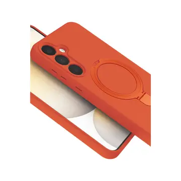 Samsung Galaxy A15 4g Regal Magsafe Standlı Kapak - Turuncu