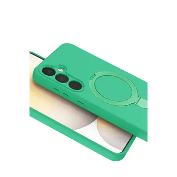 Samsung Galaxy A15 4g Regal Magsafe Standlı Kapak - Yeşil