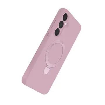 Samsung Galaxy A25 5g Regal Magsafe Standlı Kapak - Açık Pembe