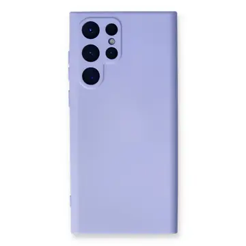 Samsung Galaxy S24 Ultra Kılıf Nano İçi Kadife Silikon - Lila