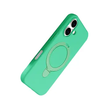 İphone 16 Regal Magsafe Standlı Kapak - Yeşil