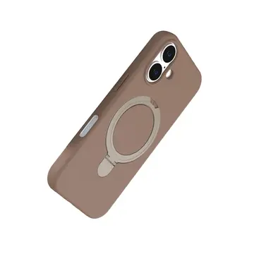 İphone 16 Regal Magsafe Standlı Kapak - Çöl Titanyum
