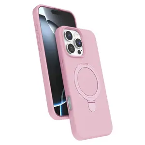 İphone 16 Pro Regal Magsafe Standlı Kapak - Açık Pembe