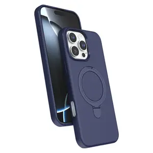 İphone 16 Pro Regal Magsafe Standlı Kapak - Lacivert