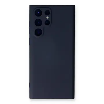 Samsung Galaxy S24 Ultra Kılıf Nano İçi Kadife Silikon - Lacivert