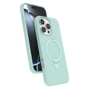 İphone 16 Pro Regal Magsafe Standlı Kapak - Su Yeşili
