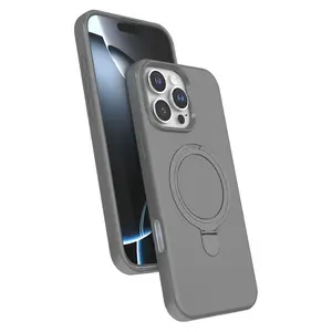 İphone 16 Pro Regal Magsafe Standlı Kapak - Titan Gri