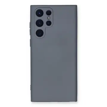 Samsung Galaxy S24 Ultra Kılıf Nano İçi Kadife Silikon - Gri