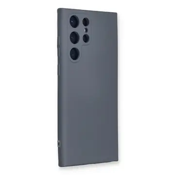 Samsung Galaxy S24 Ultra Kılıf Nano İçi Kadife Silikon - Gri