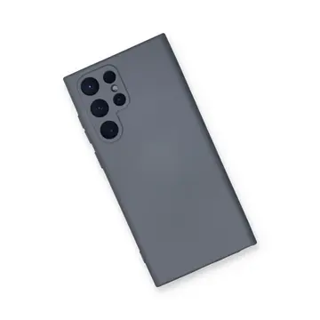 Samsung Galaxy S24 Ultra Kılıf Nano İçi Kadife Silikon - Gri