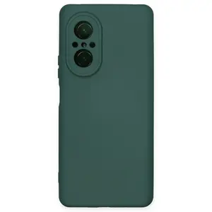 Newface Huawei Nova 9 Se Kılıf Nano İçi Kadife Silikon - Koyu Yeşil