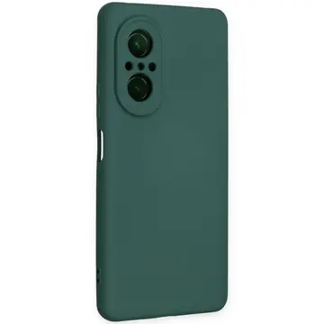 Newface Huawei Nova 9 Se Kılıf Nano İçi Kadife Silikon - Koyu Yeşil