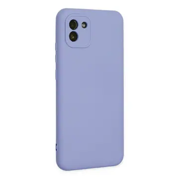 Newface Samsung Galaxy A03 Kılıf Nano İçi Kadife Silikon - Lila