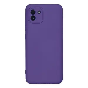 Newface Samsung Galaxy A03 Kılıf Nano İçi Kadife Silikon - Mor