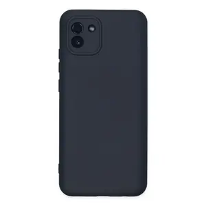 Newface Samsung Galaxy A03 Kılıf Nano İçi Kadife Silikon - Lacivert