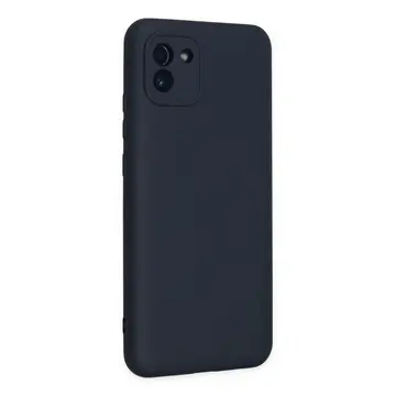 Newface Samsung Galaxy A03 Kılıf Nano İçi Kadife Silikon - Lacivert