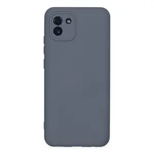 Newface Samsung Galaxy A03 Kılıf Nano İçi Kadife Silikon - Gri