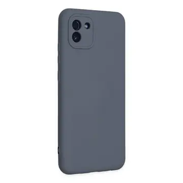 Newface Samsung Galaxy A03 Kılıf Nano İçi Kadife Silikon - Gri