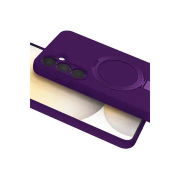 Samsung Galaxy A35 5g Regal Magsafe Standlı Kapak - Derin Mor