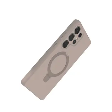 Samsung Galaxy S24 Ultra Regal Magsafe Standlı Kapak - Çöl Titanyum