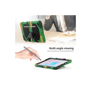 Newface Samsung Galaxy P610 Tab S6 Lite 10.4 Kılıf Griffin Tablet Kapak - Kamuflaj