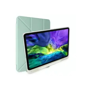 Newface Apple İpad 10.2 (8.nesil) Kılıf Kalemlikli Mars Tablet Kılıfı - Açık Yeşil