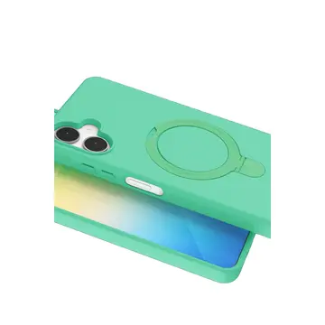 Samsung Galaxy A06 Regal Magsafe Standlı Kapak - Yeşil
