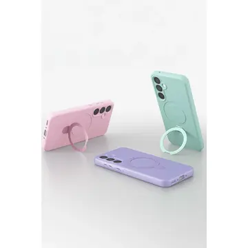 Samsung Galaxy A16 5g Regal Magsafe Standlı Kapak - Açık Pembe