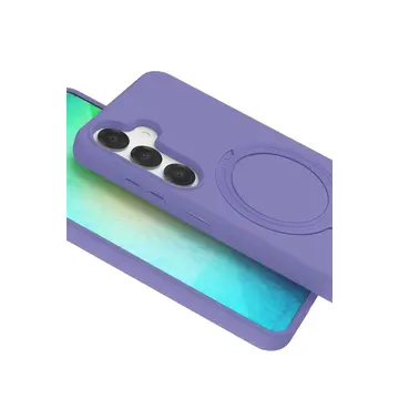Samsung Galaxy S25 Regal Magsafe Standlı Kapak - Lila