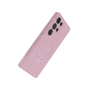 Samsung Galaxy S25 Ultra Regal Magsafe Standlı Kapak - Açık Pembe