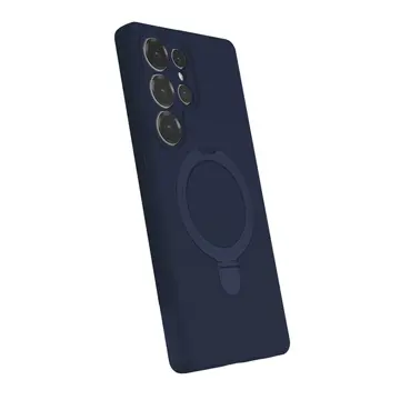 Samsung Galaxy S25 Ultra Regal Magsafe Standlı Kapak - Lacivert