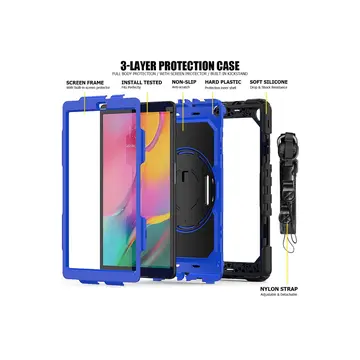 Newface Samsung Galaxy T290 Tab A 8 Kılıf Pars Tablet Kapak - Mavi