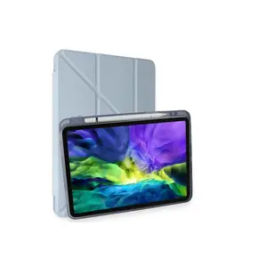 Newface Apple İpad Air 4 10.9 Kılıf Kalemlikli Mars Tablet Kılıfı - Mavi
